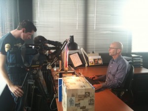 @vangoghmuseum just had a visit from @nosop3. #askacurator will be on Dutch news tonight around 11pm