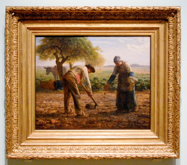 Jean-Francois Millet - Aardappelplanters - Olieverf op doek, 1861