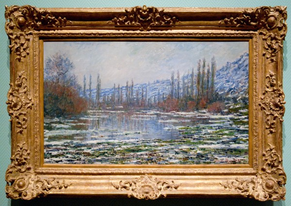 Claude Monet - Begin van de dooi in Vetheuil - Olieverf op doek, 1880