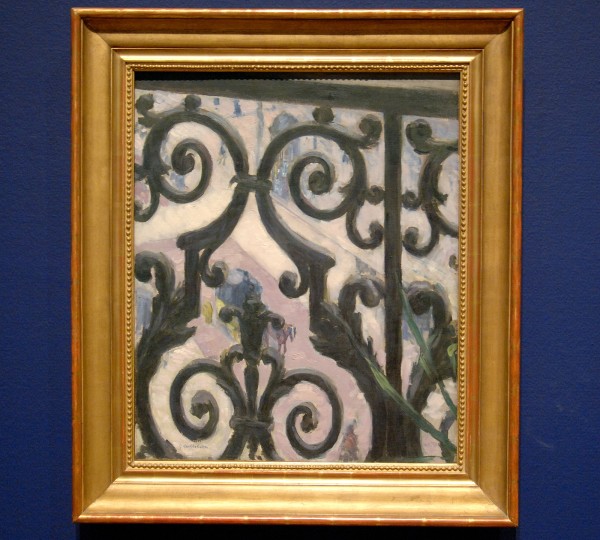 Gustave Caillebotte - Uitzicht door een balkon - Olieverf op doek, 1880