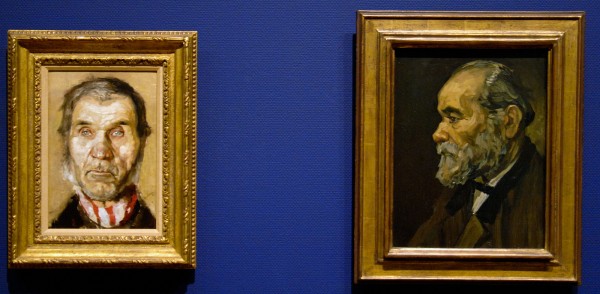 Edvard Munch - Studie van de kop van een oude man - Olieverf op doek, 1883 & Vincent van Gogh - Portret van een oude man - Olieverf op doek, 1885