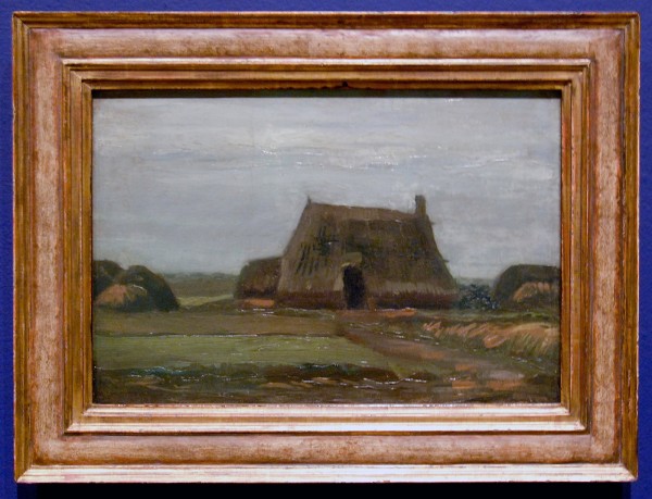 Vincent van Gogh - Boerderij met turfhopen - Olieverf op doek, 1883