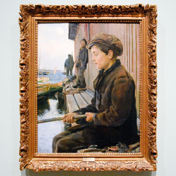 Hans Heyerdahl - Vissersjongen 0 Olieverf op doek, circa 1886