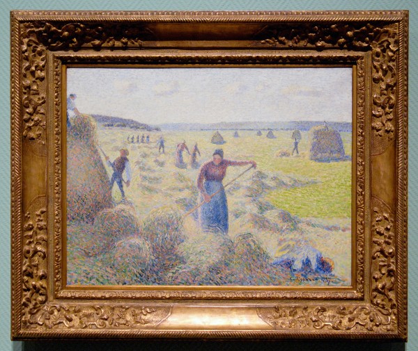 Camille Pissarro - Het hooien, Eragny - Olieverf op doek, 1887§