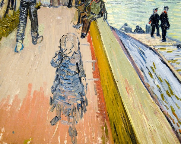 Vincent van Gogh - de brug van Trinquetaille - Olieverf op doek, 1888 (detail)