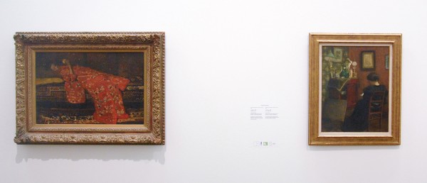 George Hendrik Breitner - De rode Kimono - Olieverf op doek, 1893-1894 & Henri Matisse - Lezende vrouw - Olieverf op hout, 1895