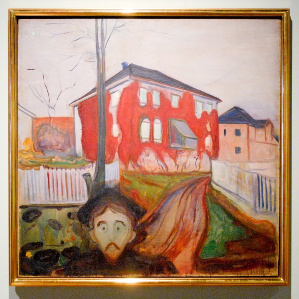 Edvard Munch - Rode wingerd - Olieverf op doek, 1898-1900