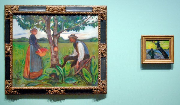 Edvard Munch - Vruchtbaarheid - Olieverf op doek, 1899-1900 & Vincent van Gogh - De Zaaier - Olieverf op doek, 1888