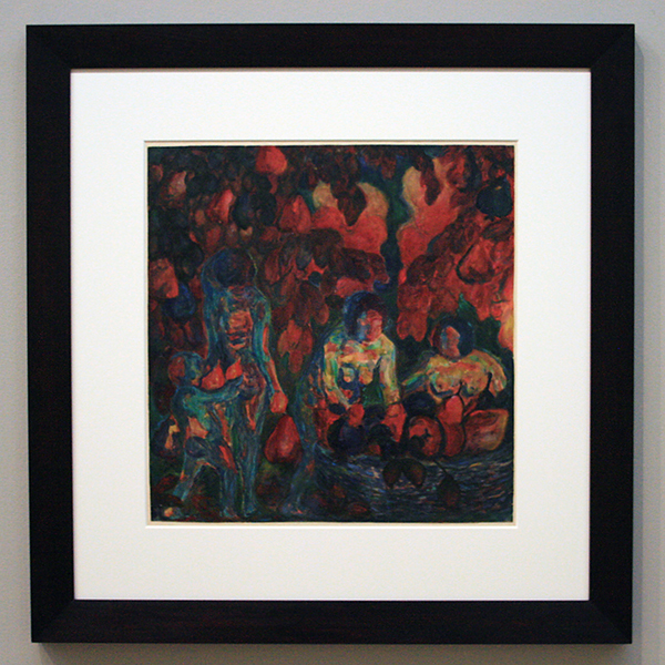 Kazimir Malevich - Fruit plukken - Gouache op papier 1909