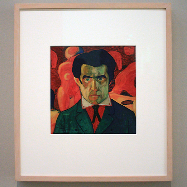 Kazimir Malevich - Zelfportret - Gouache op papier 1910