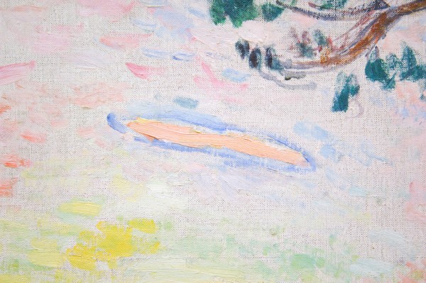 Henri Matisse - De lichte maaltijd (de baai van Saint-Tropez) - Olieverf op doek, 1914 (detail)