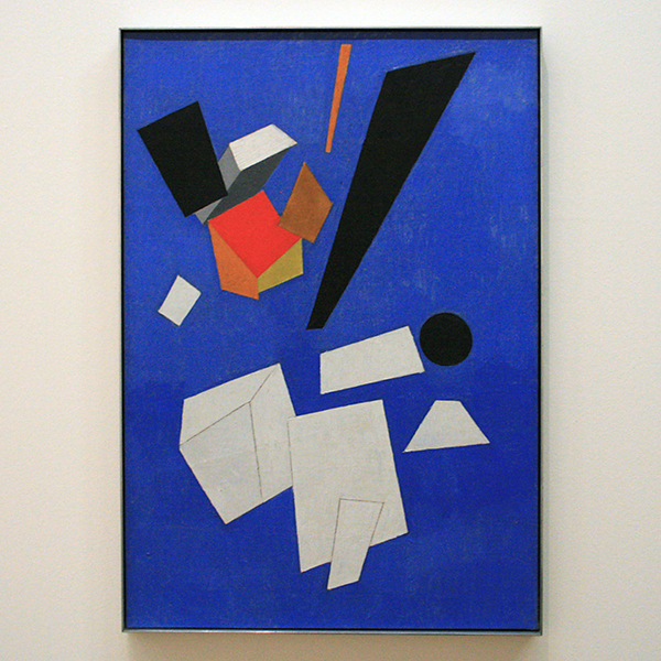 Ivan Puni - Suprematische Compositie - Olieverf op doek 1915