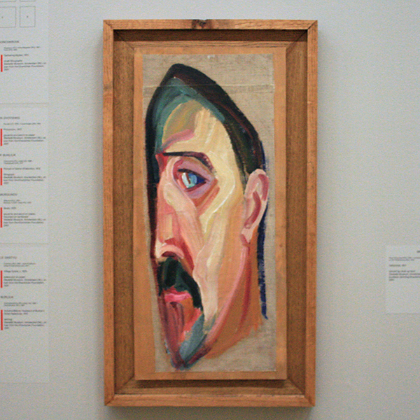 Mikhail Matyushin - Zelfportret - Olieverf op doek op hout 1917