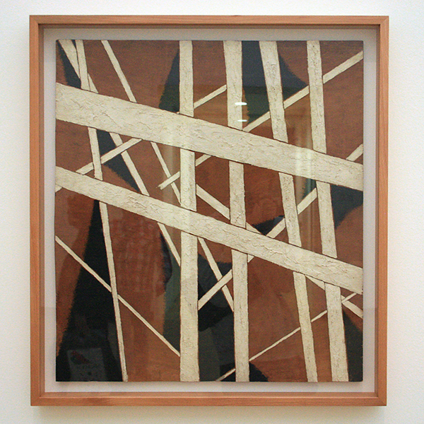 Lyubov Popova - Ruimtelijke Krachtconstructie - Olieverf en marmerpoeder op multiplex 1921