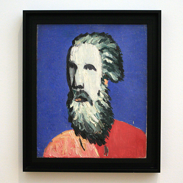 Kazimir Malevich - Kop van een boer - Olieverf op doek 1930