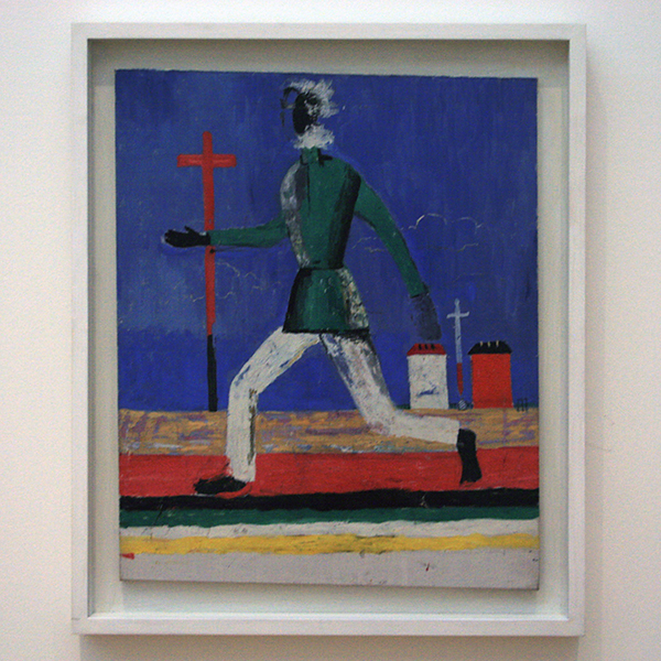 Kazimir Malevich - Rennende Man - Olieverf op doek 1930