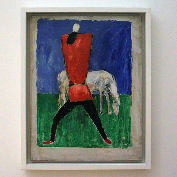 Kazimir Malevich - Man en Paard - Olieverf op doek 1933