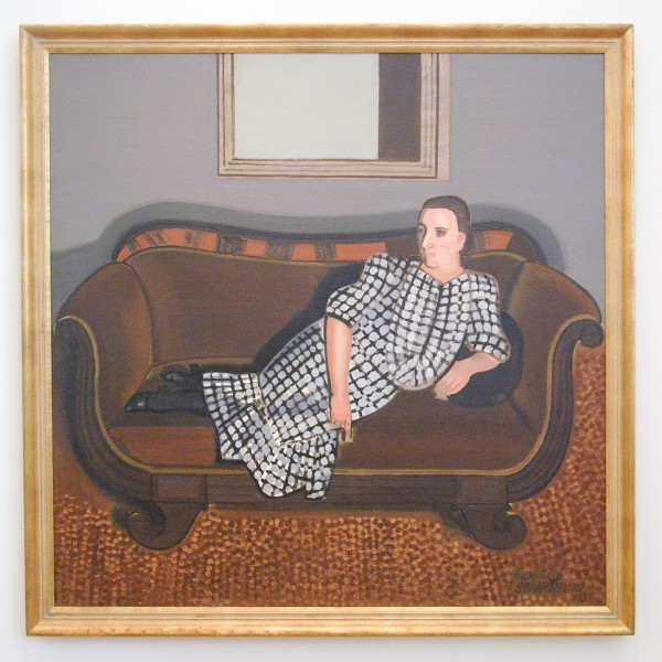 Jean Brusselmans - Dame op canape - Olieverf op doek, 1937