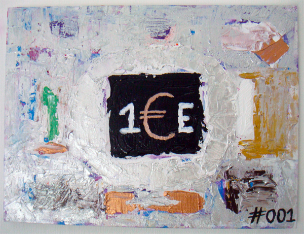 1 euro painting 1 euro schilderij, #1.