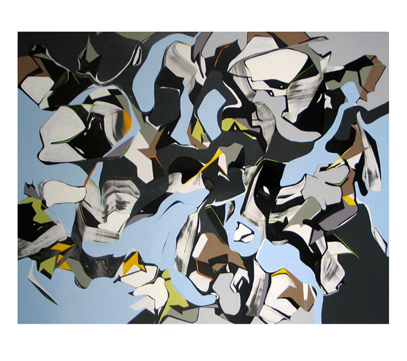 OTO - 210x170cm olie- en lakverf op canvas OTO - 210x170cm olie- en lakverf op canvas