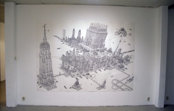 Rik Smits - Scorpoda Capital - 200x280cm Ballpoint Rik Smits - Scorpoda Capital - 200x280cm Ballpoint