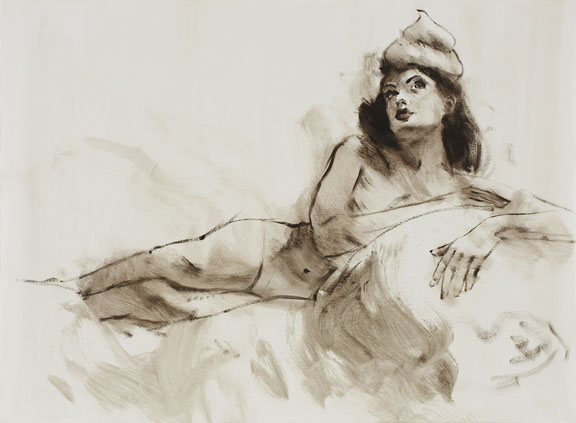 Amber - 19x25inch Inkt op papier Amber - 19x25inch Inkt op papier