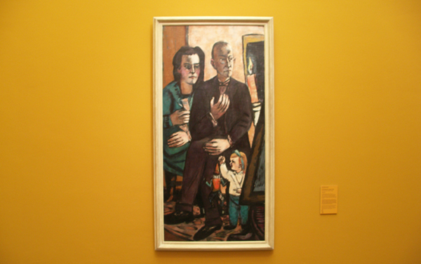 Max Beckmann - Familieportret Lutjens - Olieverf op doek 1944 Max Beckmann - Familieportret Lutjens - Olieverf op doek 1944