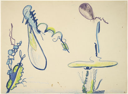 Untitled - 14x20inch Wasco en oliekrijtjes op papier Untitled - 14x20inch Wasco en oliekrijtjes op papier