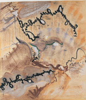 Untitled - 20x15inch Wasco en oliekrijtjes op papier Untitled - 20x15inch Wasco en oliekrijtjes op papier