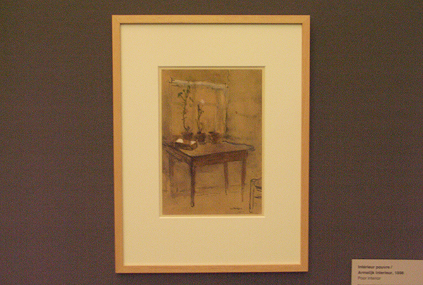 Armelijk Interieur - Inkt, aquarel en gouache op papier Armelijk Interieur - Inkt, aquarel en gouache op papier