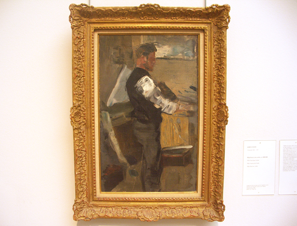 James Ensor - Willy Finch in het atelier James Ensor - Willy Finch in het atelier