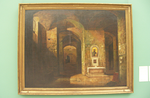 Josse Sebastien van den Abeele - De crypte van de baseliek San Martino ai Monti in Rome Josse Sebastien van den Abeele - De crypte van de baseliek San Martino ai Monti in Rome