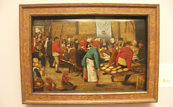 Pieter II Breughel - Bruiloftsmaal in de schuur Pieter II Breughel - Bruiloftsmaal in de schuur