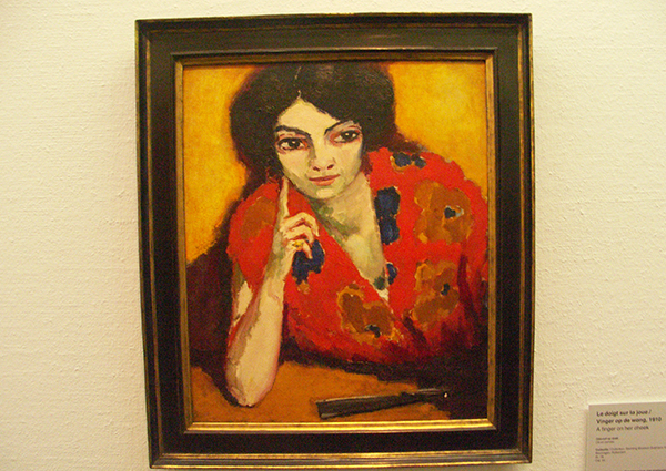 Vinger Op De Wang - Olieverf op canvas Vinger Op De Wang - Olieverf op canvas