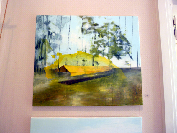 Salla Laurinolli - Small Yellow Shetler - Acryl en olie op doek Salla Laurinolli - Small Yellow Shetler - Acryl en olie op doek