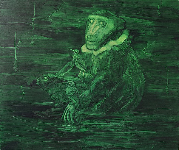 While the Girls were in Paris - Afmetingen onbekend Acrylverf en olieverf op linnen While the Girls were in Paris - Afmetingen onbekend Acrylverf en olieverf op linnen