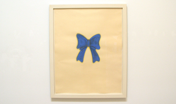 No title (blue bow) - Inkt, gouache en potlood op papier No title (blue bow) - Inkt, gouache en potlood op papier