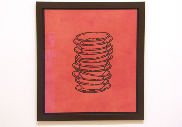 No title (stacked plates) - Inkt en analine verf op papier No title (stacked plates) - Inkt en analine verf op papier