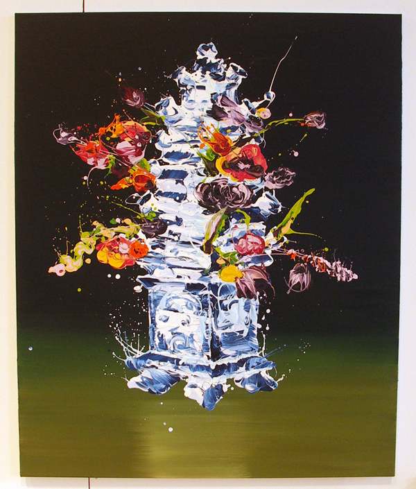 Hidenori Mitsue - Bouguet B - 150x115cm Olievef op canvas Hidenori Mitsue - Bouguet B - 150x115cm Olievef op canvas