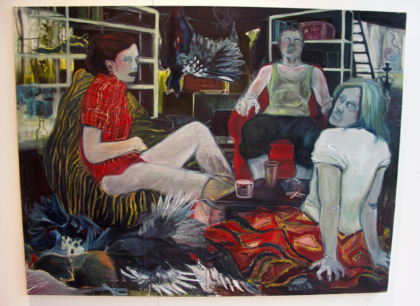 Inge Aanstoot - Verhalenvertellers - 160x210cm Olieverf op doek Inge Aanstoot - Verhalenvertellers - 160x210cm Olieverf op doek