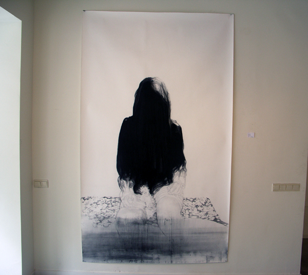 Anouk Griffioen - Zonder Titel - 205x80cm Houtskool krijt en grafiet op papier Anouk Griffioen - Zonder Titel - 205x80cm Houtskool krijt en grafiet op papier