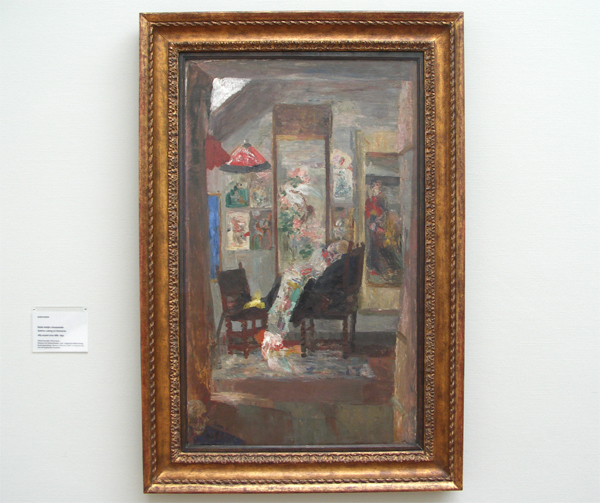 Skelet bekijkt chinoiserieen Skelet bekijkt chinoiserieen