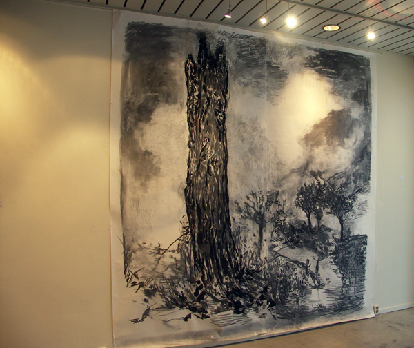 Sven Verheaghe - Breadsun - 300x400cm Houtskool en gouache op papier Sven Verheaghe - Breadsun - 300x400cm Houtskool en gouache op papier