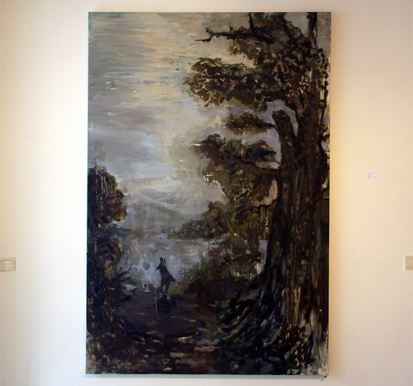 Sven Verhaeghe - Land of Sheep III - 150x200cm Olieverf op doek Sven Verhaeghe - Land of Sheep III - 150x200cm Olieverf op doek