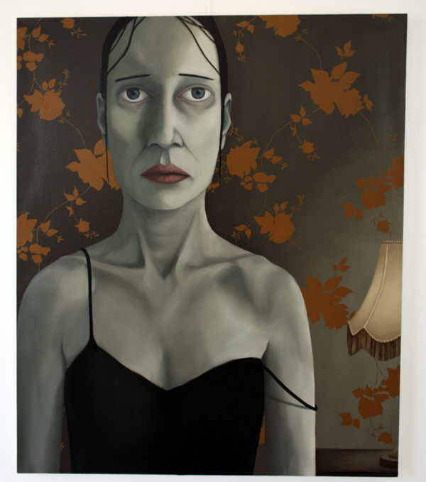 Heidi Wulms - Me and my gun III - 160x133cm Olieverf op linnen Heidi Wulms - Me and my gun III - 160x133cm Olieverf op linnen