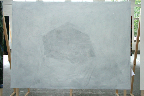 Aagje Linssen - Weer Wit - Spieraam op canvas Aagje Linssen - Weer Wit - Spieraam op canvas