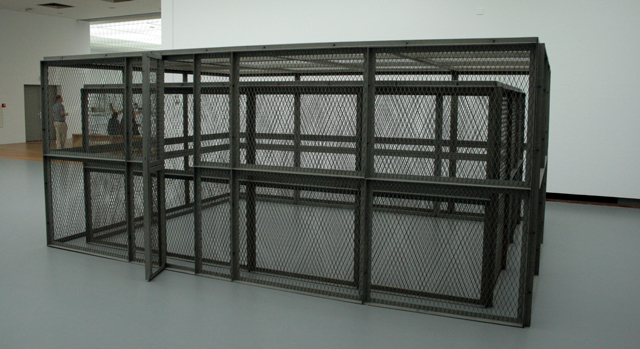 Bruce Nauman - Double Steel Cage Piece - Staal Bruce Nauman - Double Steel Cage Piece - Staal