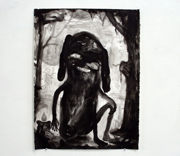 Daniel Jensen - Labrador - 76x56cm Inkt op papier Daniel Jensen - Labrador - 76x56cm Inkt op papier