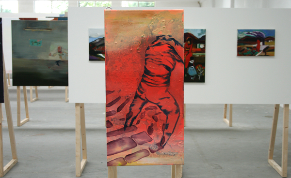 Hugo Tieleman - Chandelier - Spieraam met canvas Hugo Tieleman - Chandelier - Spieraam met canvas