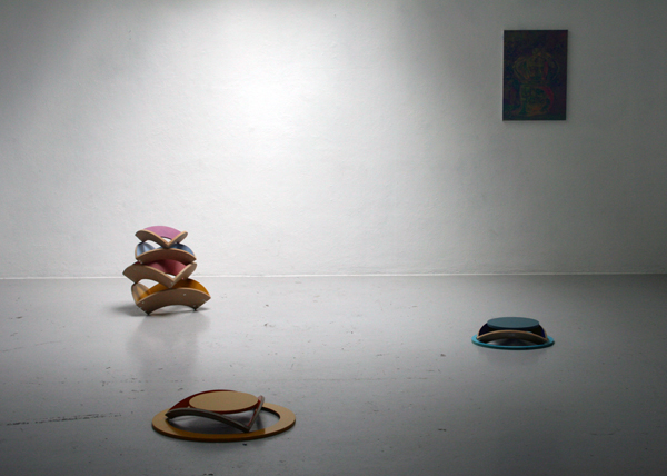 ... en heeft al snel zijn werk in de ruimte staan ... en heeft al snel zijn werk in de ruimte staan